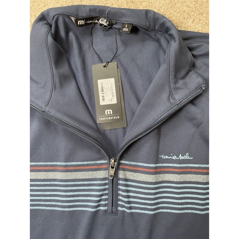 New Travis Mathew Mens S Performance Stretch Make Music 1/4 Zip Cloud Pullover - Picture 3 of 9